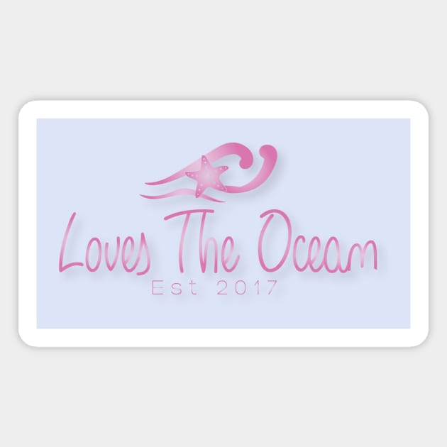 Loves The Ocean Pink Magnet by LOVES THE OCEAN 